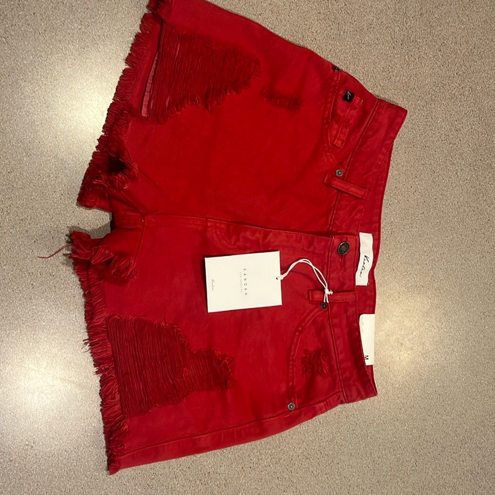 New! Red KanCan shorts!